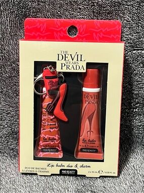 The Devil Wears Prada Lip Balm Duo & Charm Set by Mad Beauty